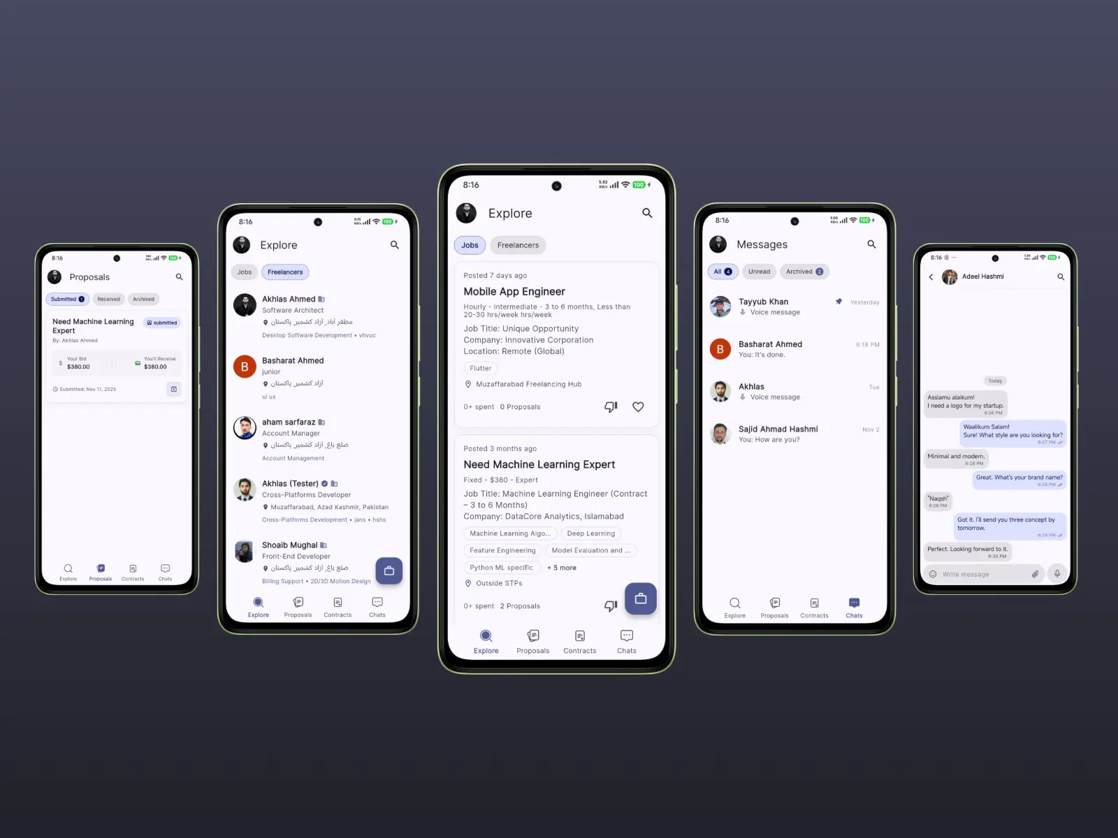 Linkwrks freelance marketplace interface